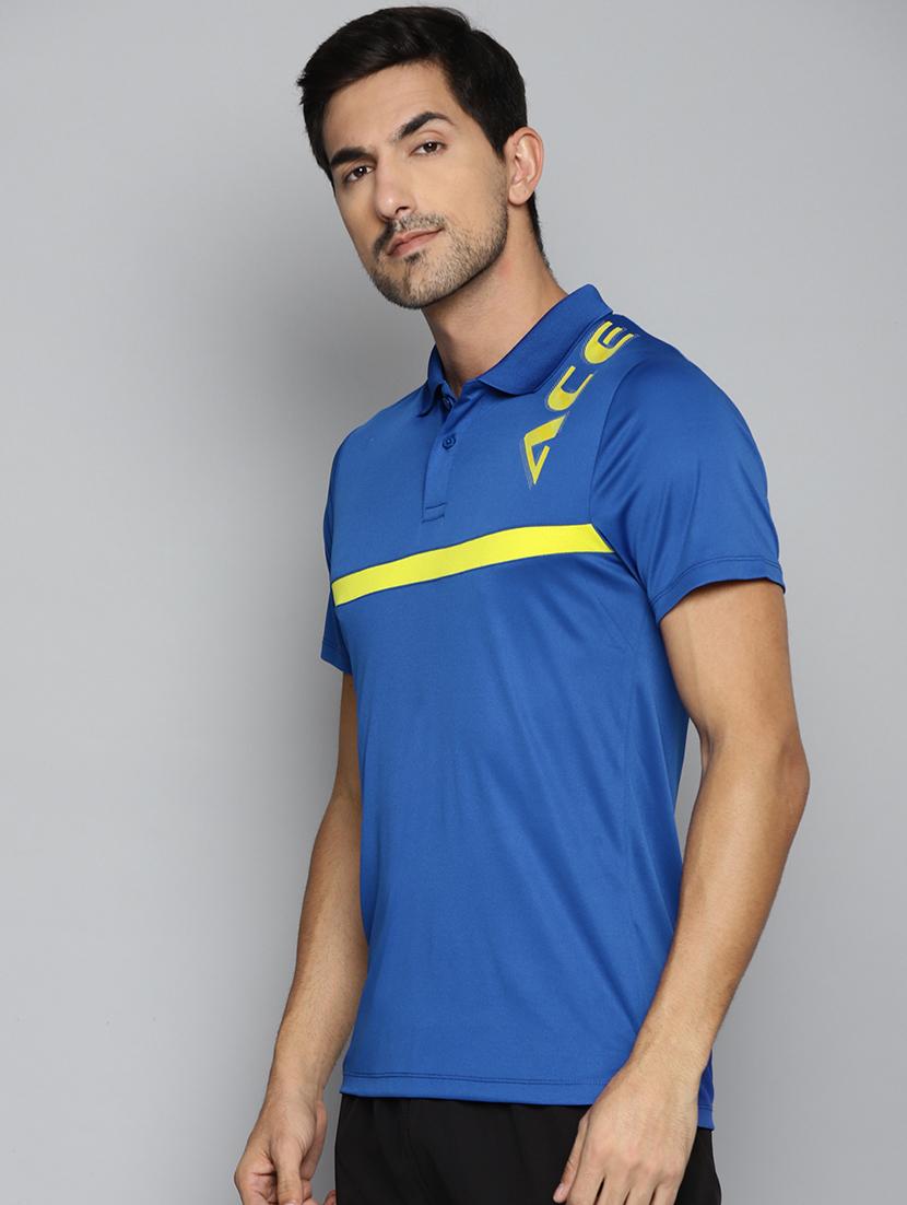 blue printed polo t-shirt - 18387140 -  Standard Image - 1