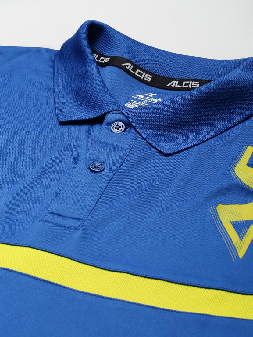 blue printed polo t-shirt - 18387140 - Standard Image - 4
