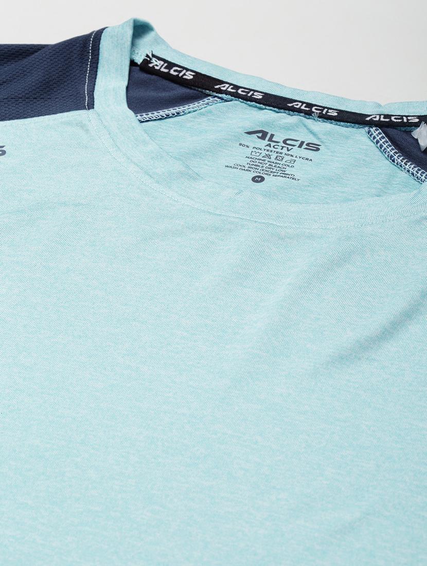 blue color-blocked t-shirt - 18387150 - Standard Image - 4