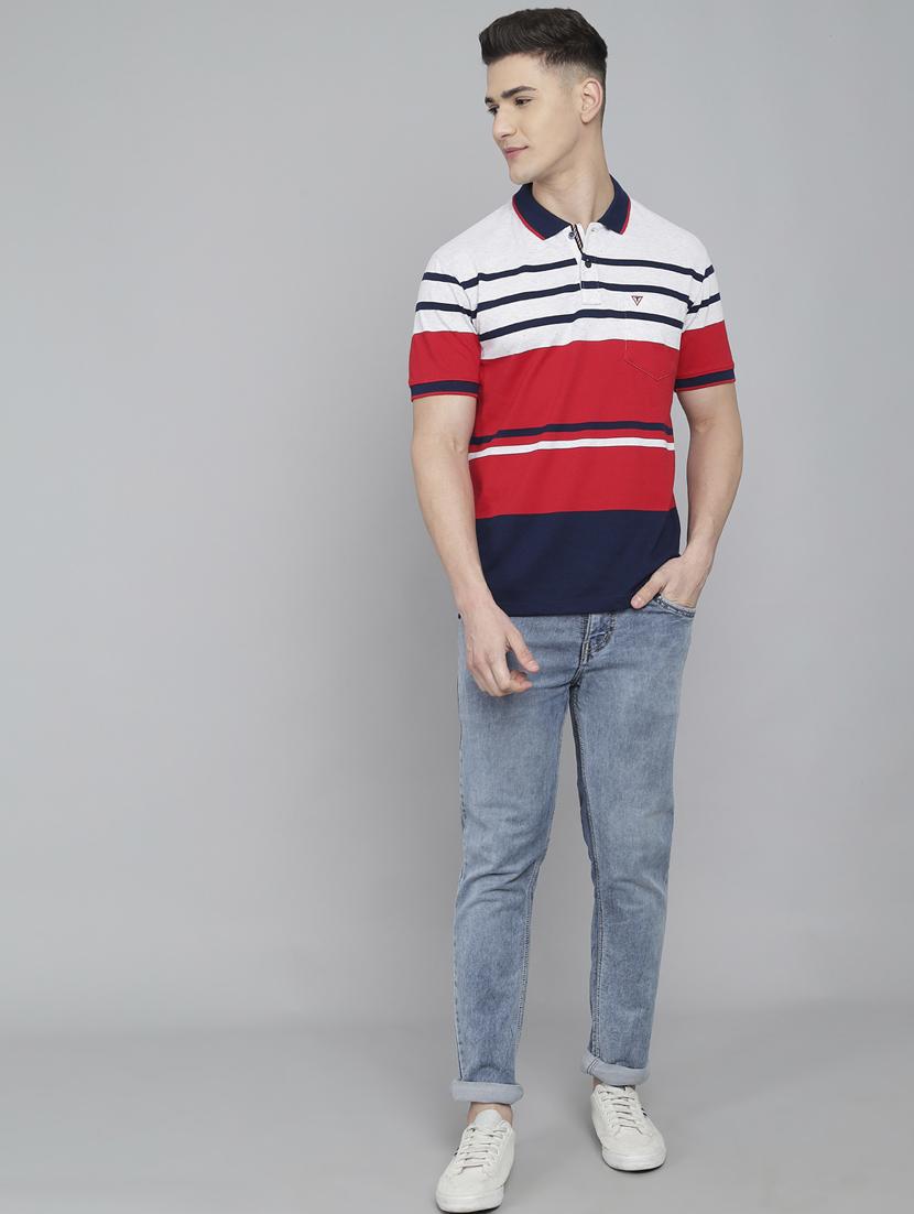 red striped polo t-shirt - 18388274 - Standard Image - 4