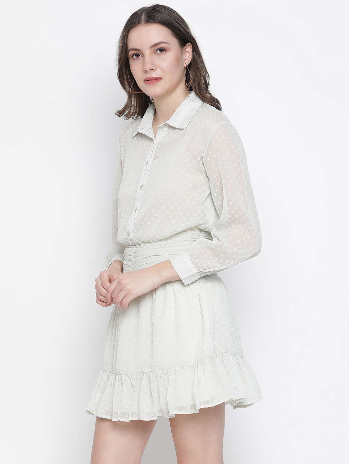 women's shirt swiss dots dress - 18388397 - Standard Image - 1
