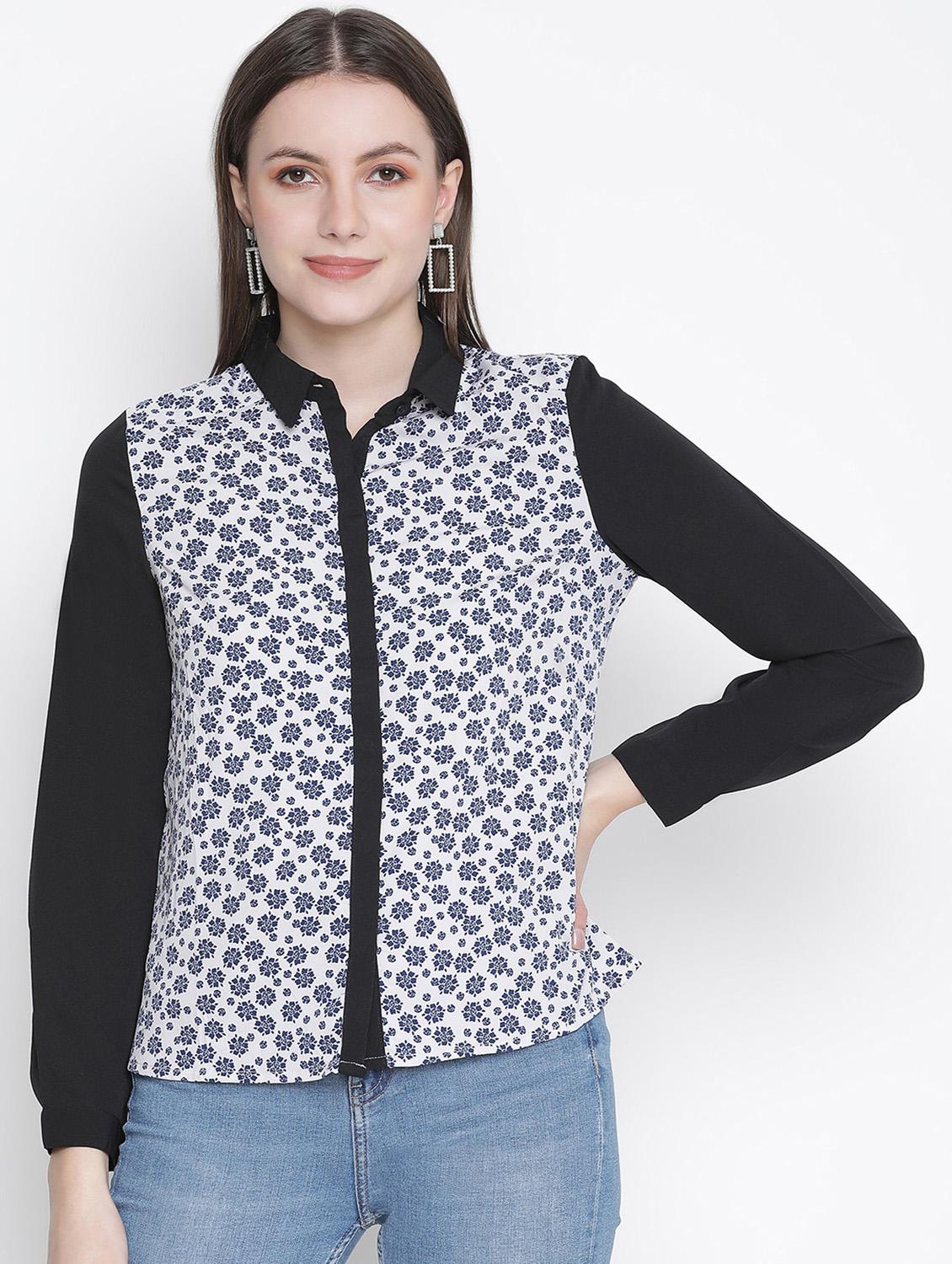 long sleeved printed shirt - 18388420 -  Zoom Image - 0