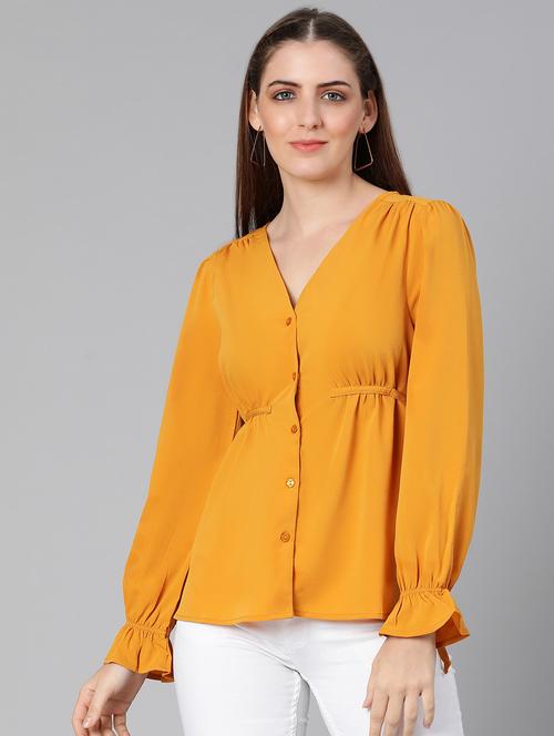 women's straight v neck top - 18388458 -  Standard Image - 0