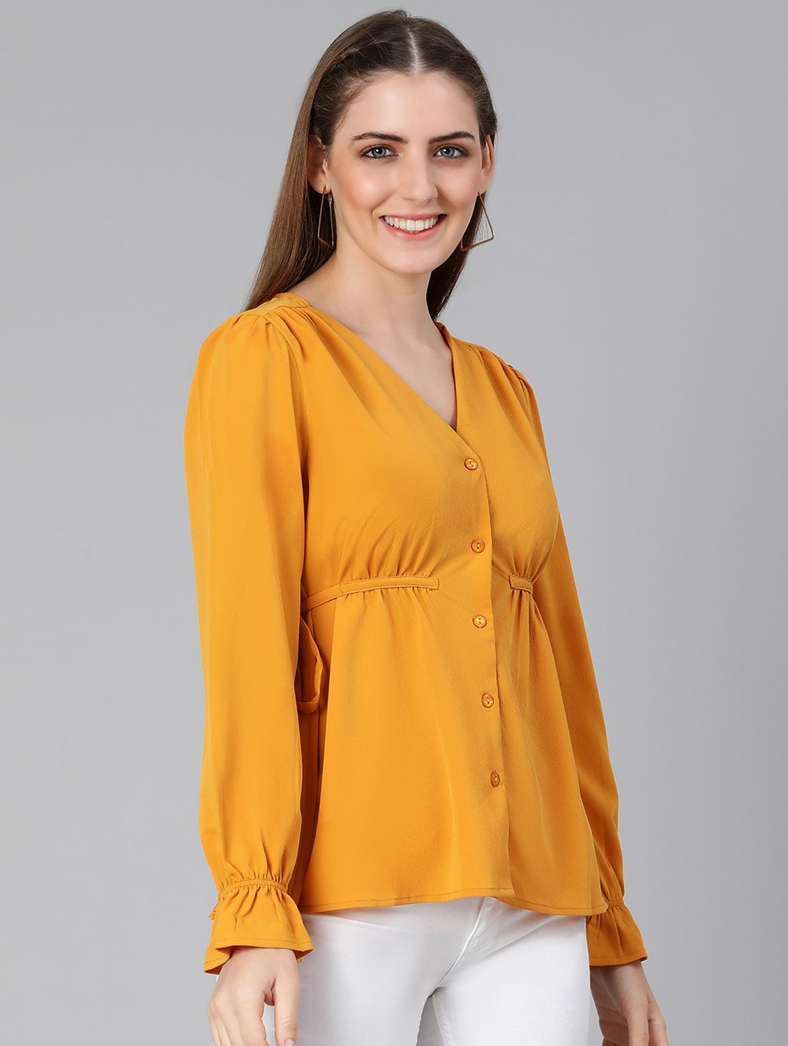 women's straight v neck top - 18388458 -  Standard Image - 1