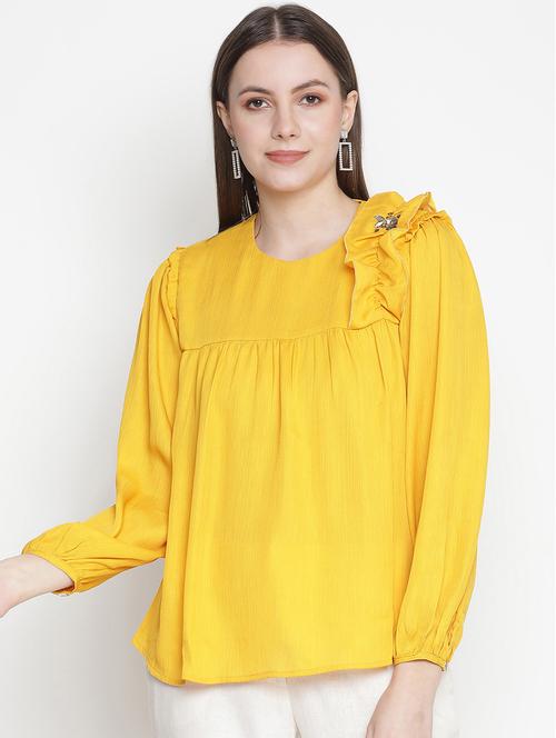 women's straight round neck top - 18388486 -  Standard Image - 0