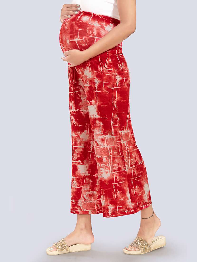 high rise printed trouser maternity wear trouser - 18388678 -  Standard Image - 1