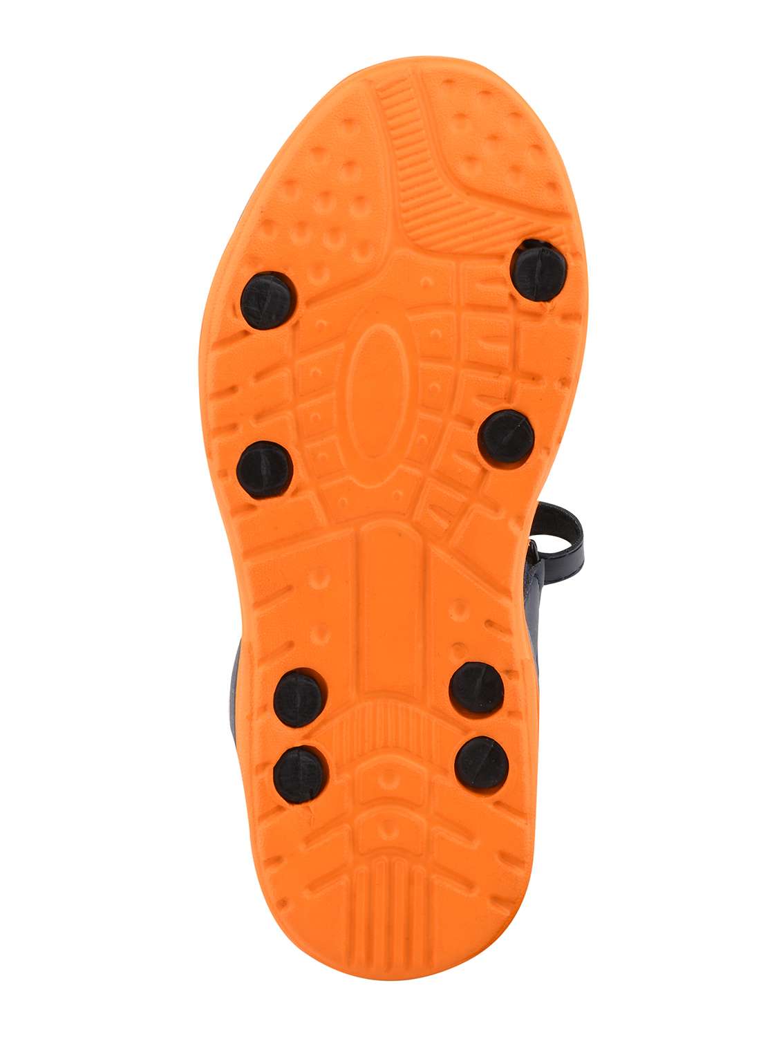 navy blue leatherette sandals & floater - 18389502 -  Standard Image - 4