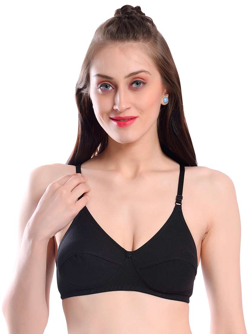 pack of 2 solid regular bra - 18389504 -  Standard Image - 1