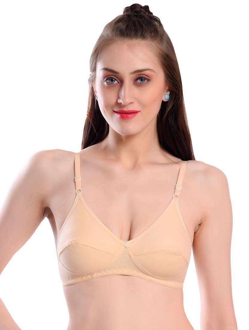 pack of 2 solid regular bra - 18389504 -  Standard Image - 4