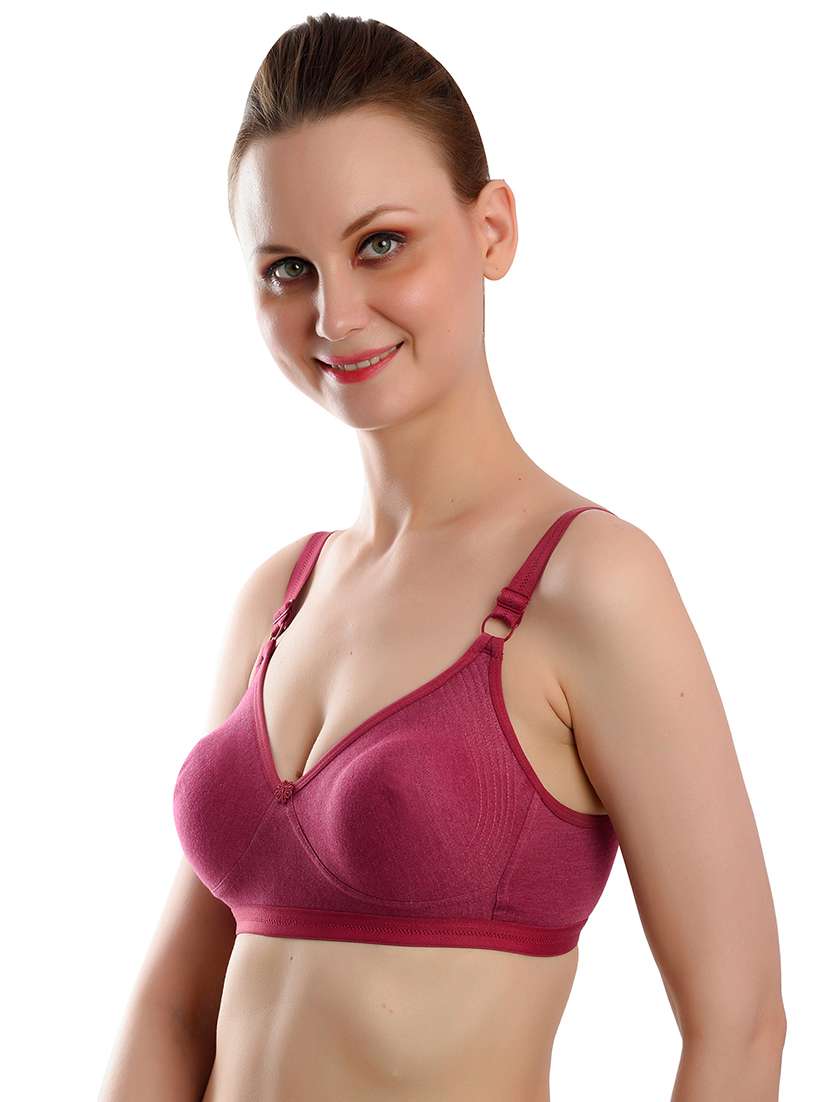 pack of 2 solid regular bra - 18389549 -  Standard Image - 4
