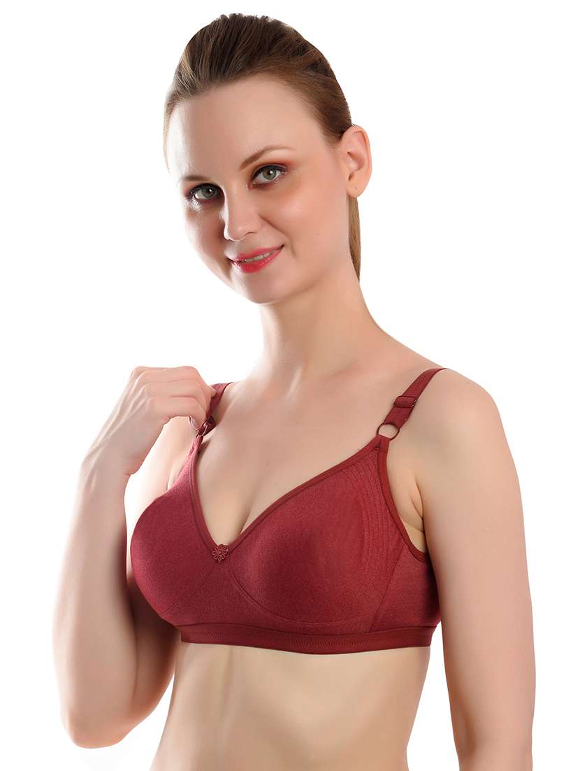pack of 2 solid regular bra - 18389553 -  Standard Image - 4