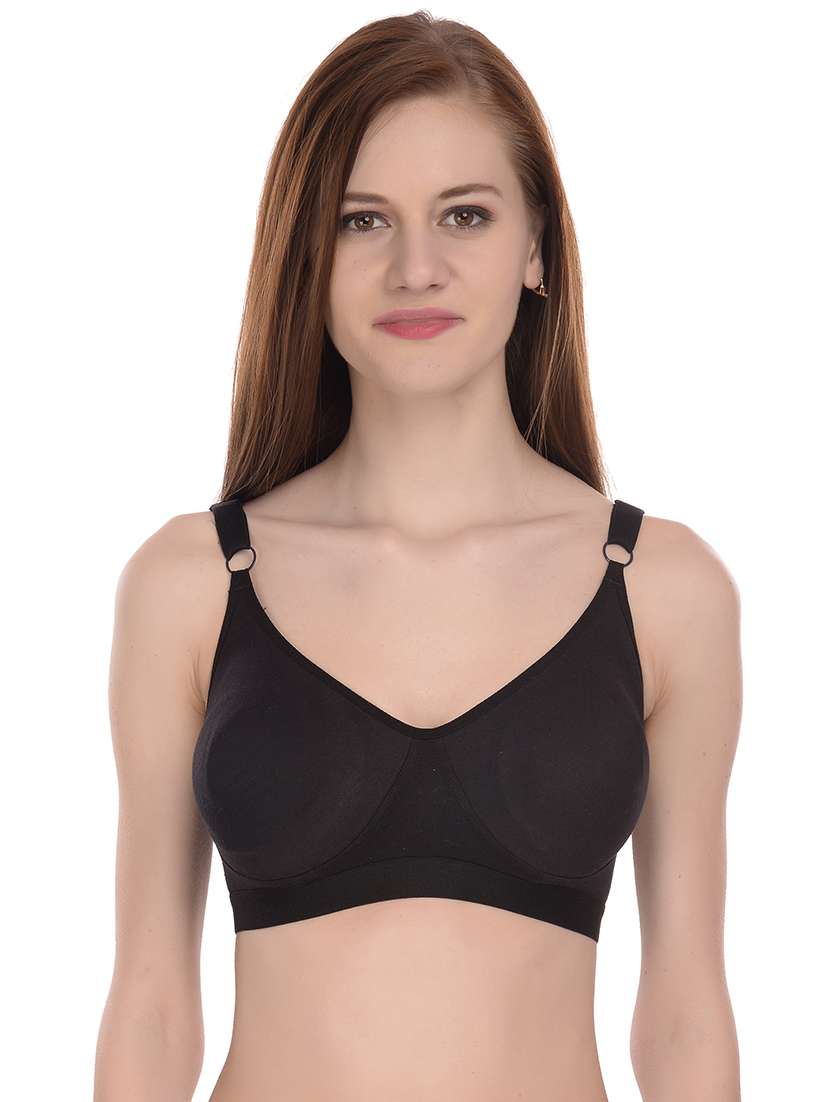 pack of 2 solid regular bra - 18389556 -  Standard Image - 4