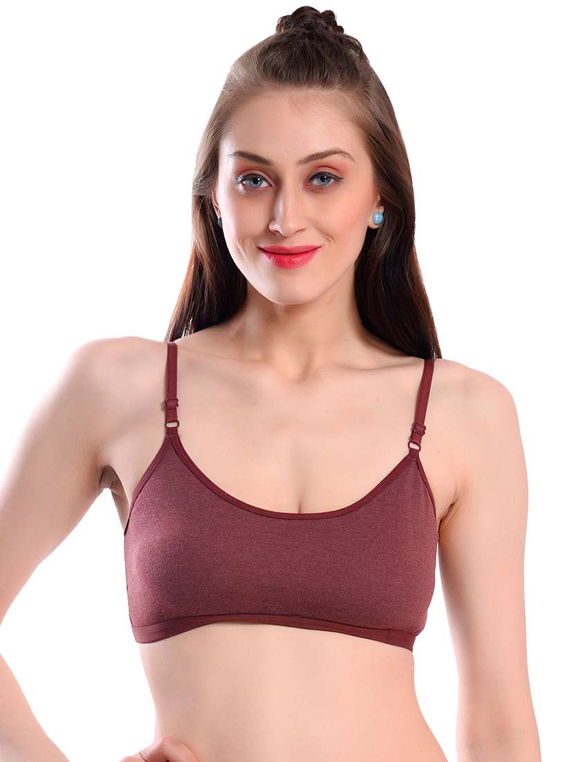 pack of 2 solid sports bra - 18389573 -  Standard Image - 1