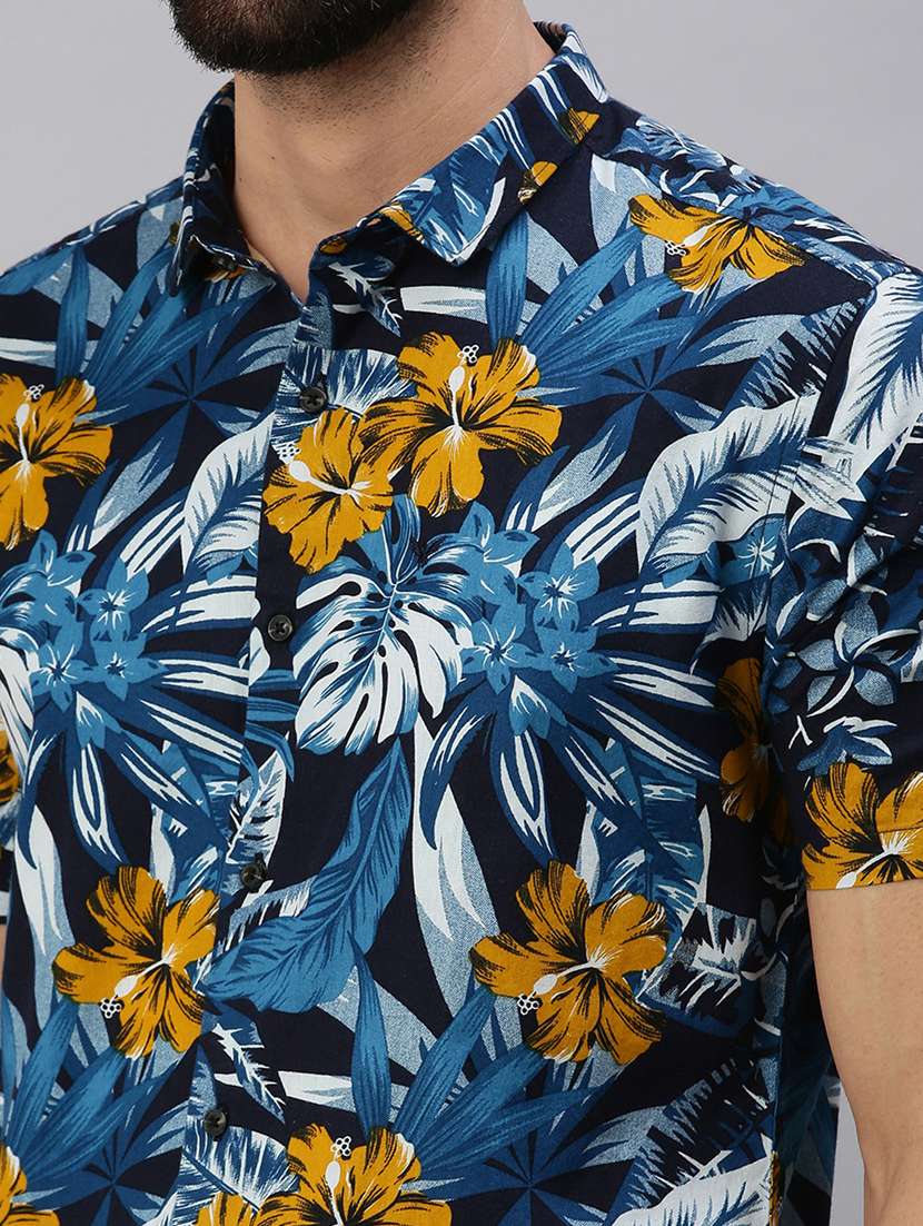 mens florals casual shirt - 18389620 -  Standard Image - 4