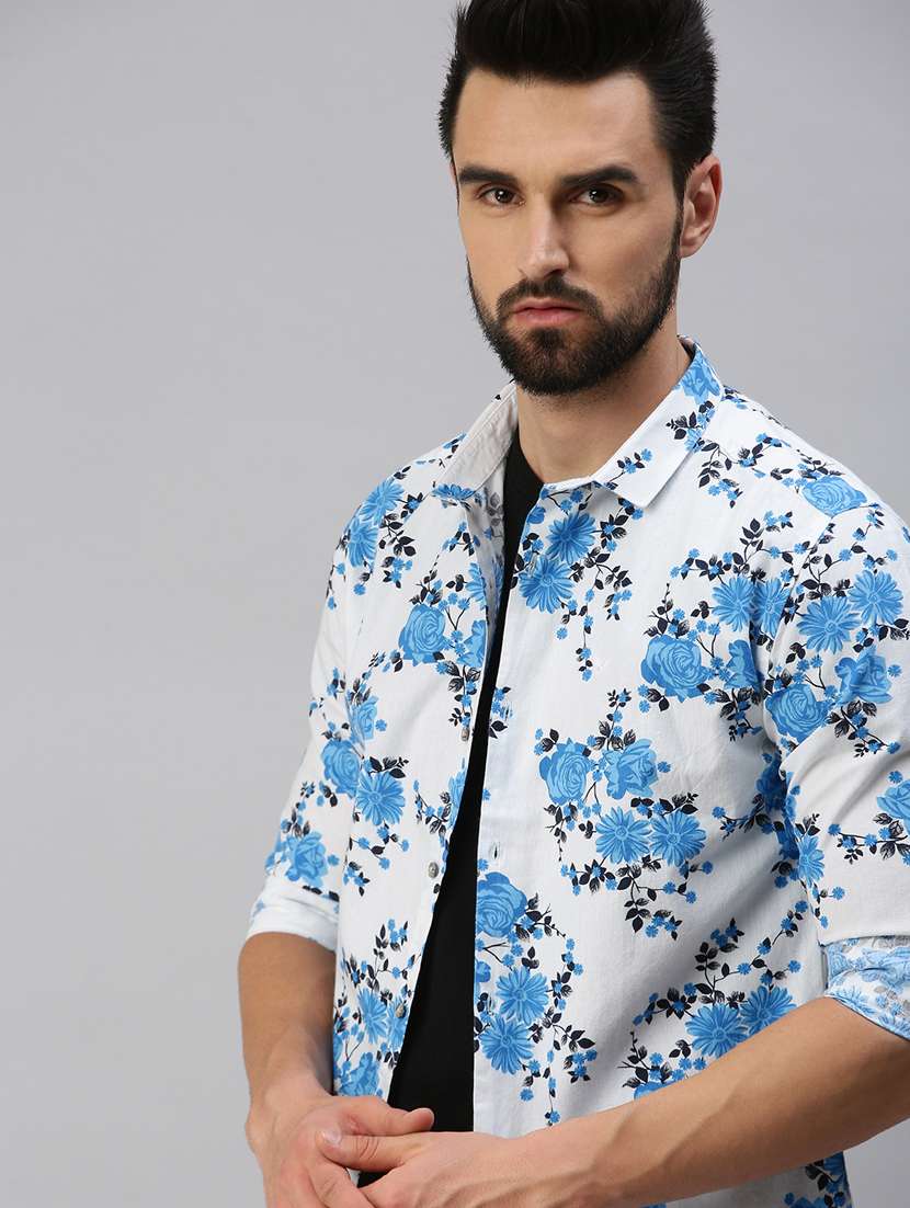 mens florals casual shirt - 18389650 - Standard Image - 1