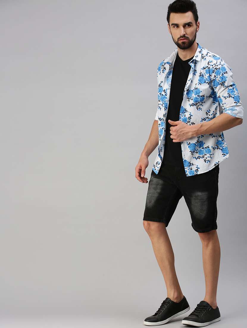 mens florals casual shirt - 18389650 - Standard Image - 4
