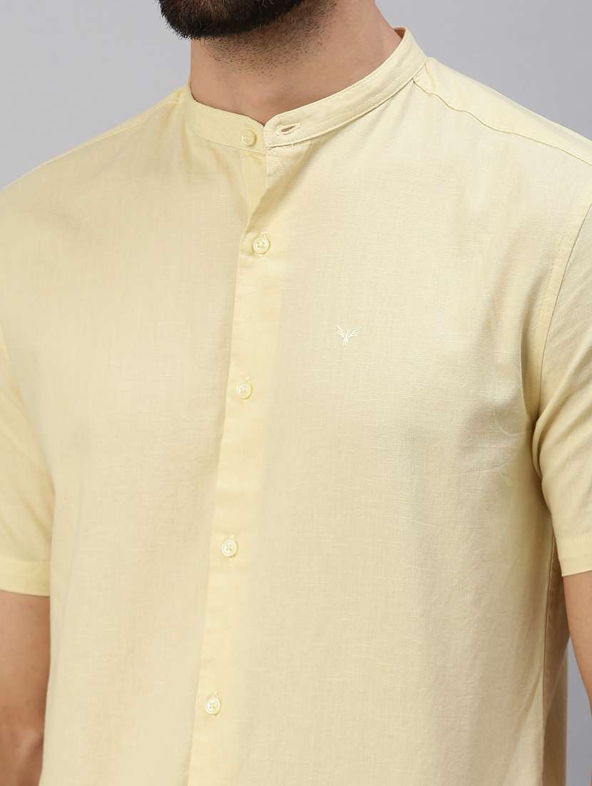 mens solid casual shirt - 18389658 -  Standard Image - 4