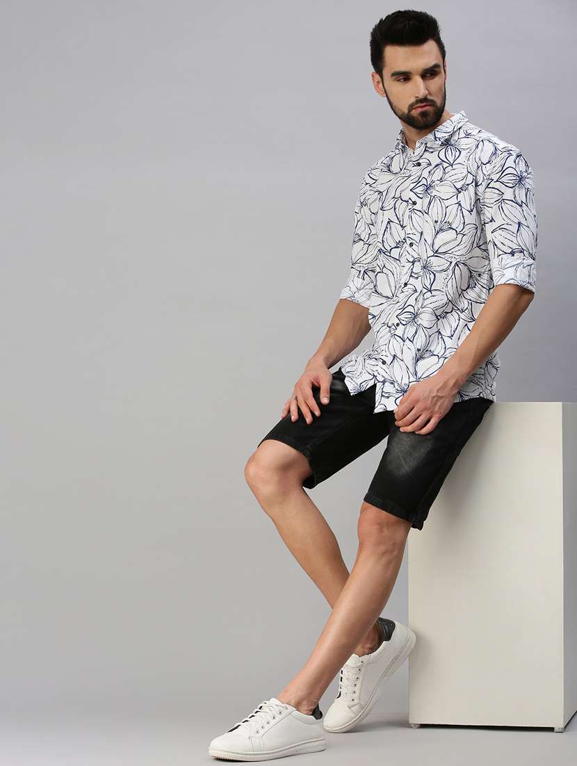 mens florals casual shirt - 18389669 -  Standard Image - 4