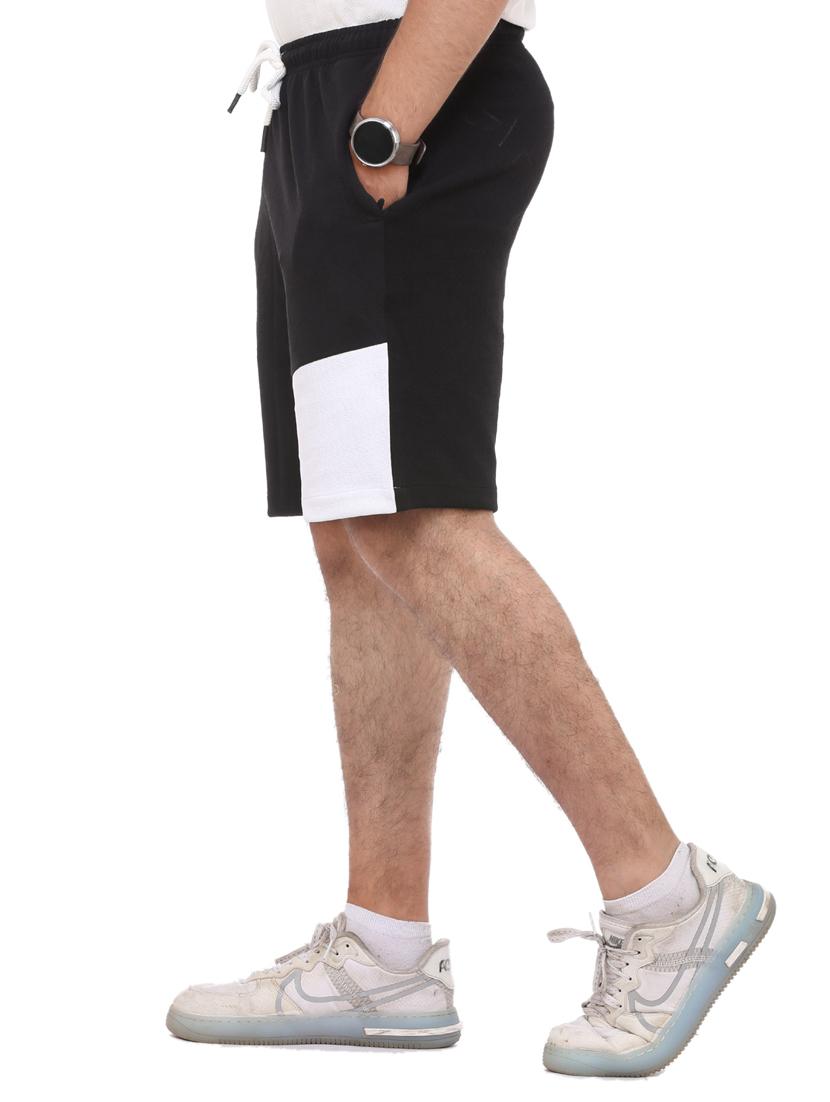 black color-blocked short - 18389905 -  Standard Image - 1