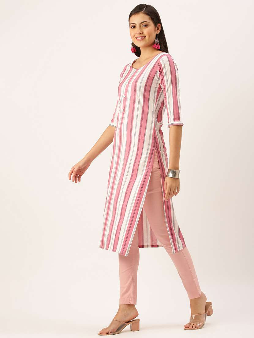 women's straight kurta - 18390186 -  Standard Image - 1