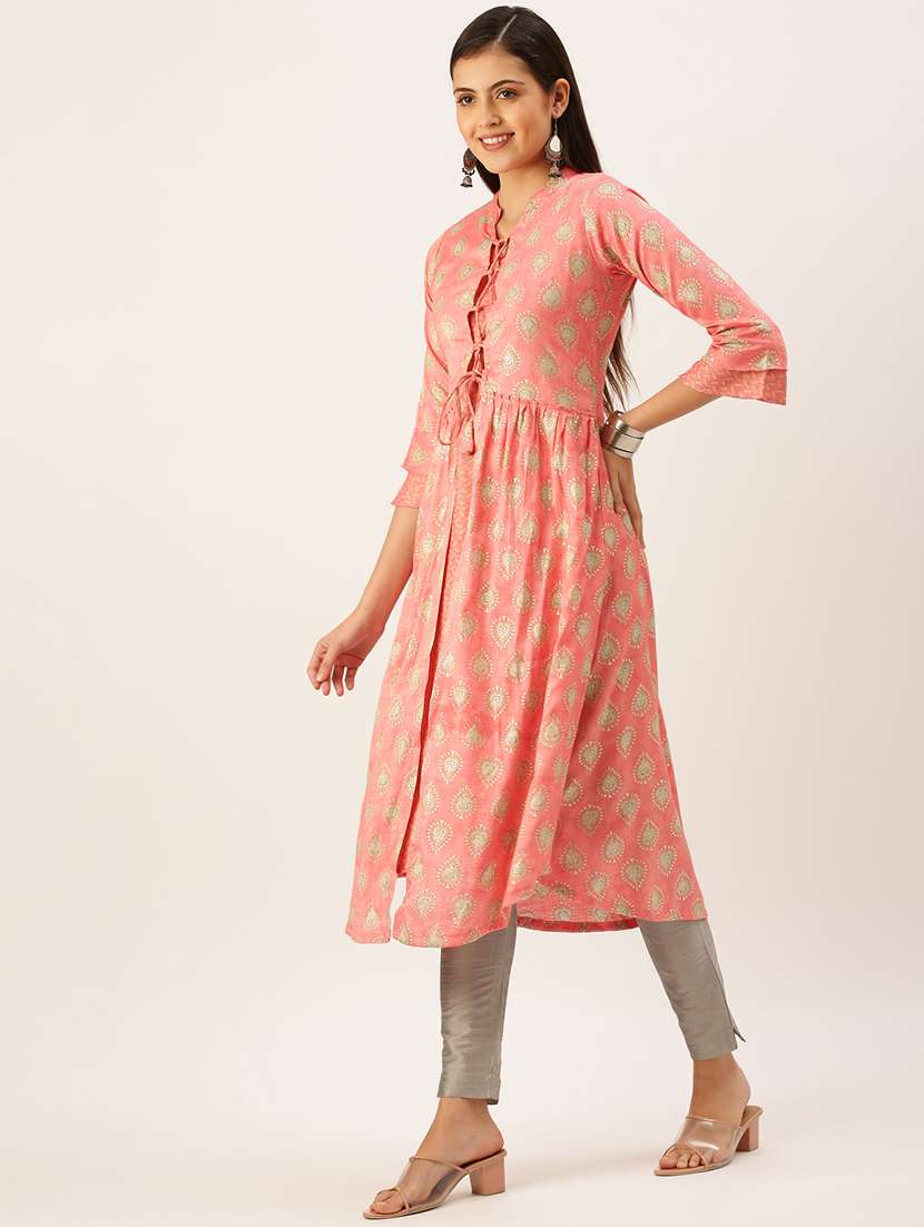 women's front slit kurta - 18390192 -  Standard Image - 1