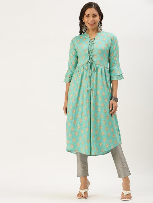 women's kurta with jacket kurta - 18390193 - Standard Image - 0