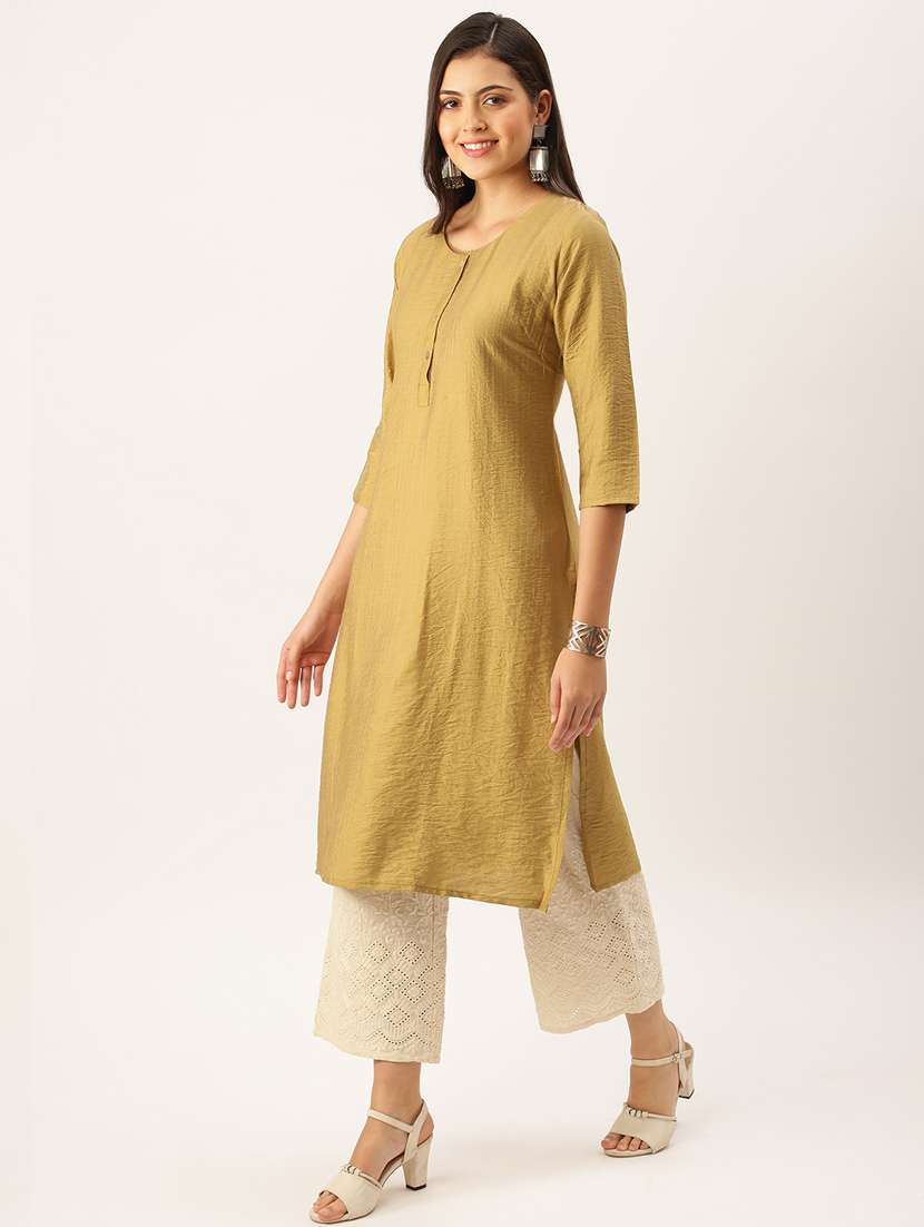 women's straight kurta - 18390211 -  Standard Image - 1