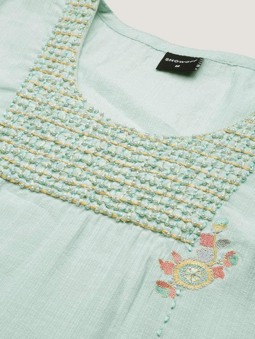 women's straight kurta - 18390238 -  Standard Image - 6