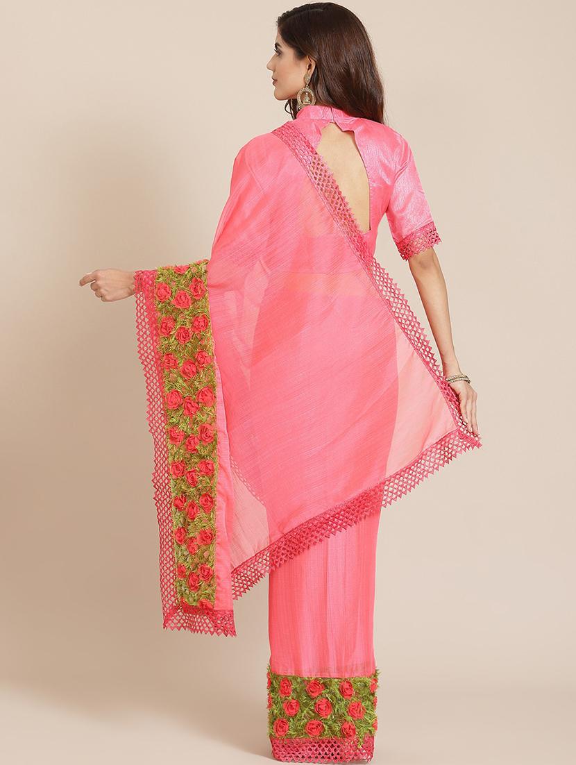 women's embroidered saree - 18390257 - Standard Image - 1