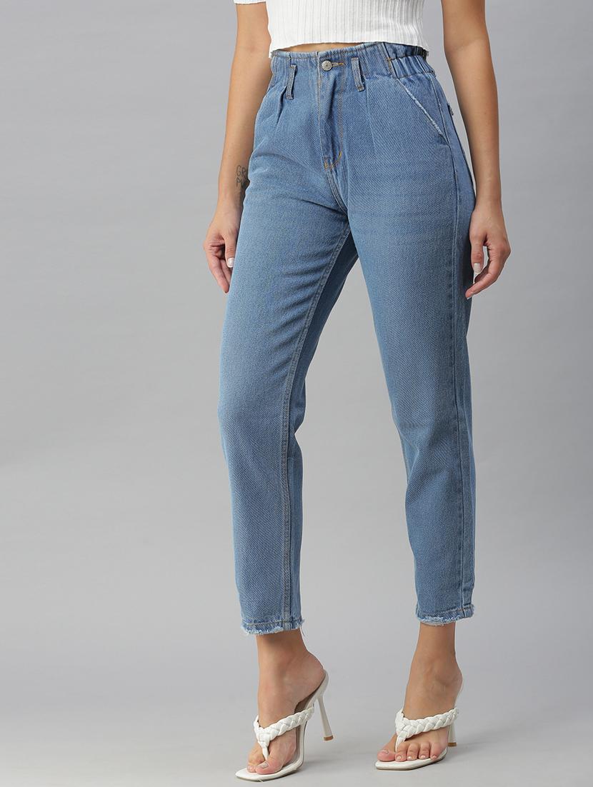 high rise stone wash jean - 18390290 - Standard Image - 1