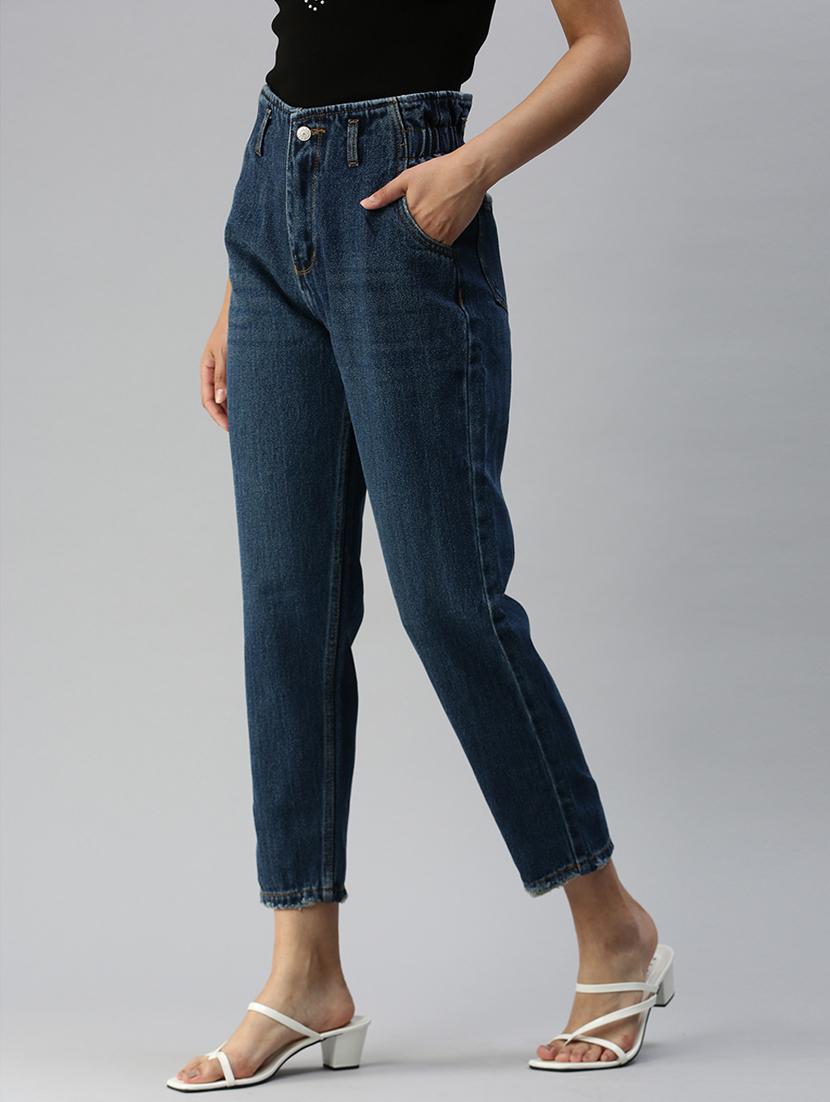 high rise stone wash jean - 18390311 -  Standard Image - 1