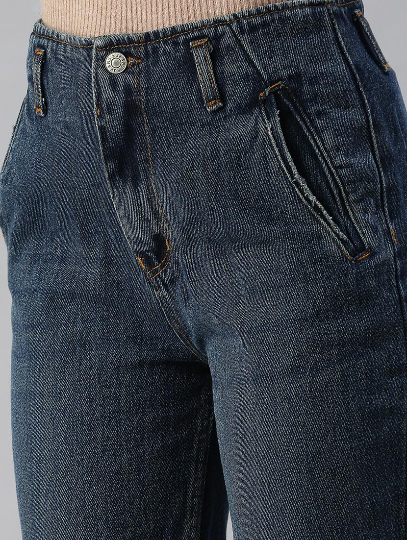 high rise stone wash jean - 18390327 - Standard Image - 4