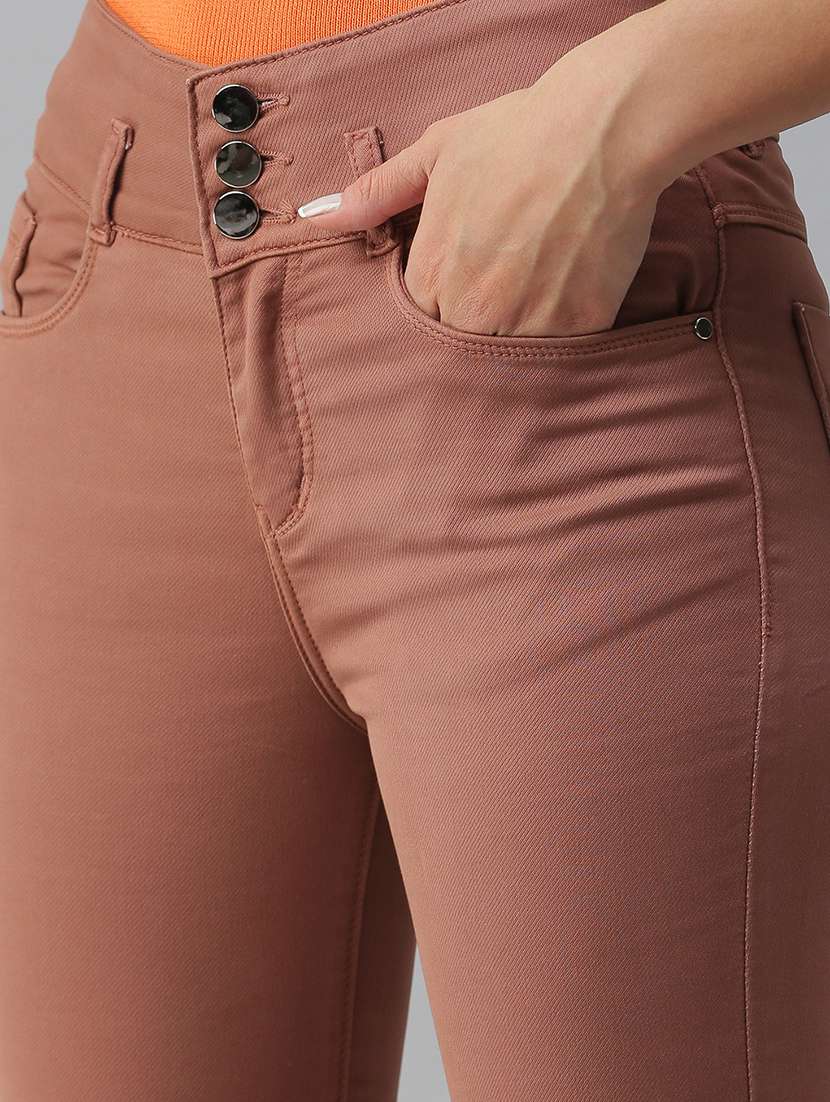 women's plain slim fit jeans - 18390349 -  Standard Image - 4