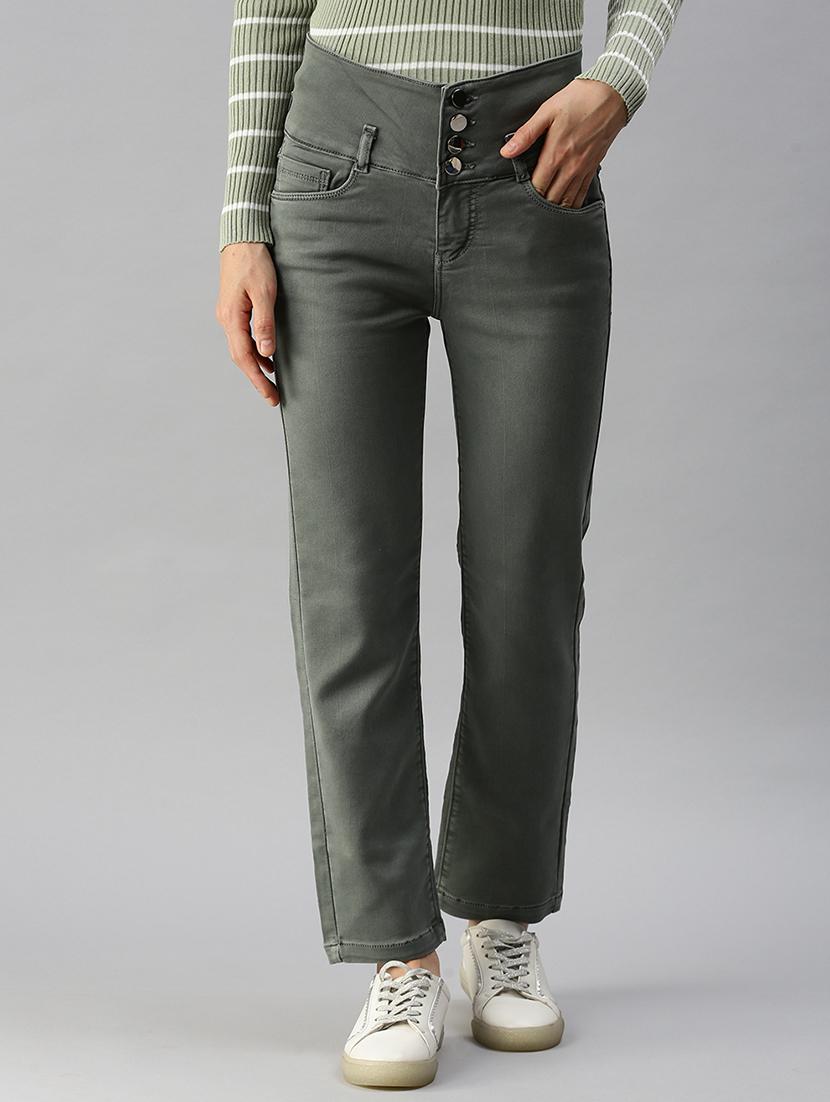 women's plain straight fit jeans - 18390351 -  Zoom Image - 0