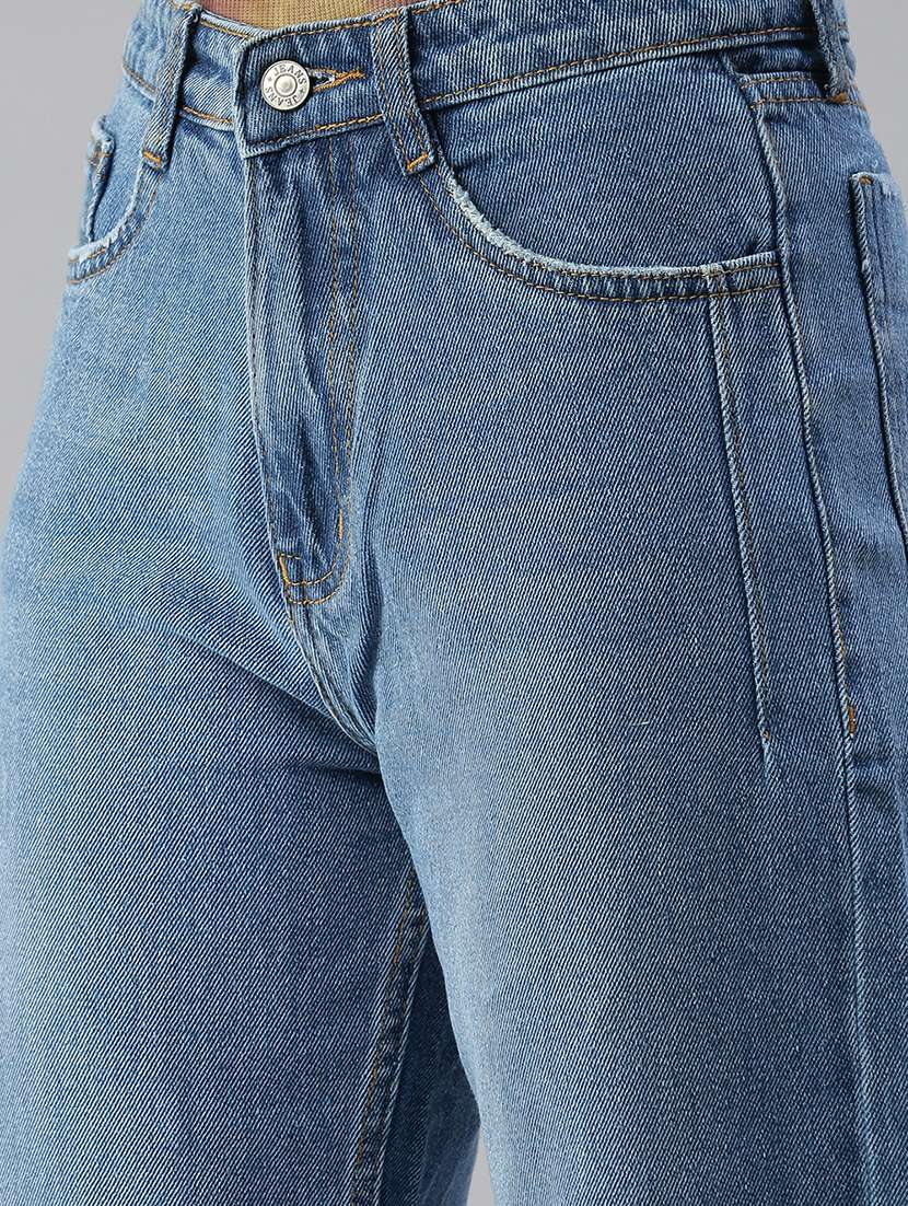 high rise stone wash jean - 18390362 -  Standard Image - 4