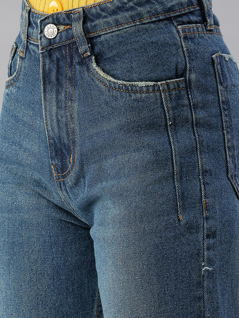 high rise stone wash jean - 18390363 - Standard Image - 4