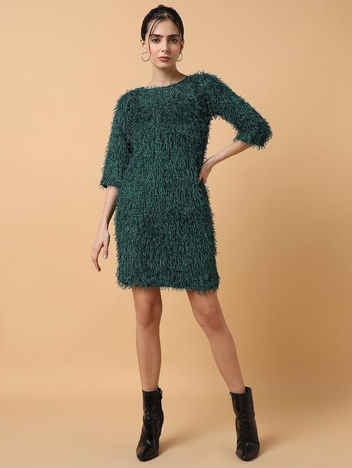 women's sheath self design dress - 18390411 - Standard Image - 0