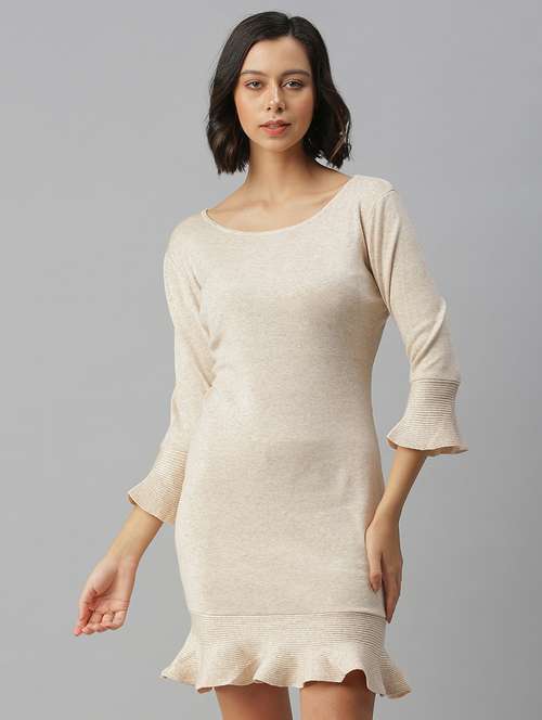 women's bodycon self design dress - 18390434 -  Standard Image - 0