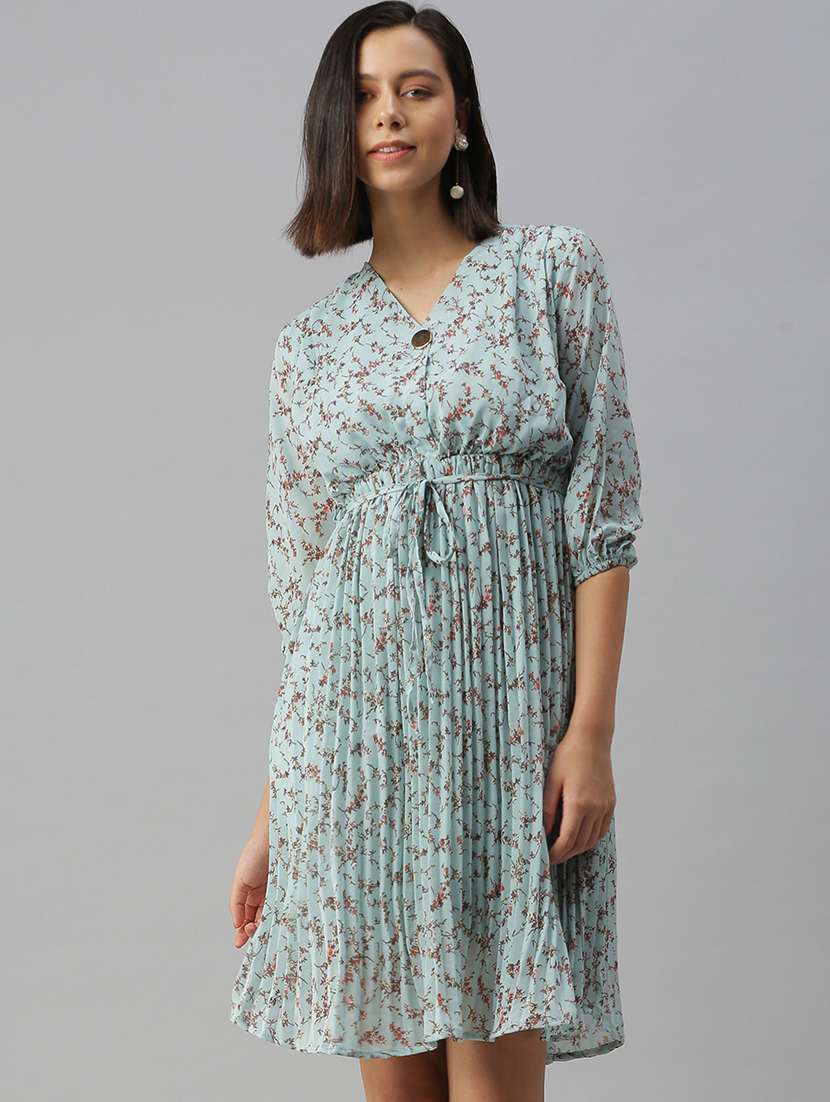 women's fit & flare floral dress