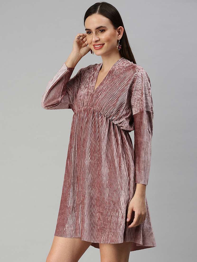 women's  self design dress - 18390452 -  Standard Image - 1