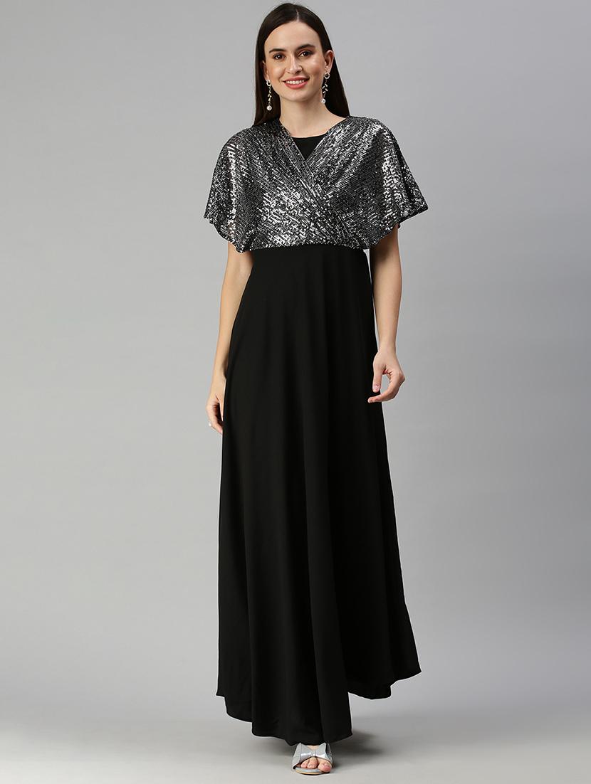 women's foil print dress - 18390455 - Zoom Image - 0