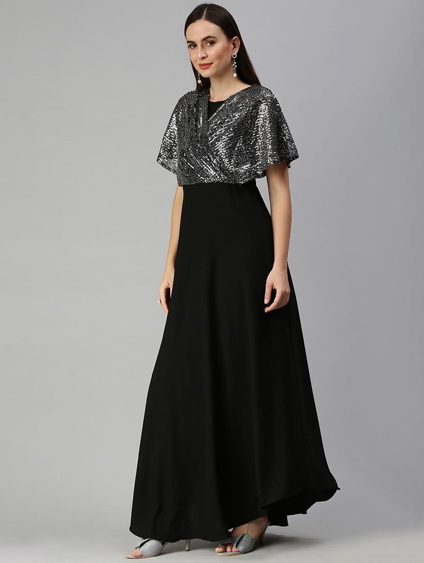 women's  foil print dress - 18390455 -  Standard Image - 1