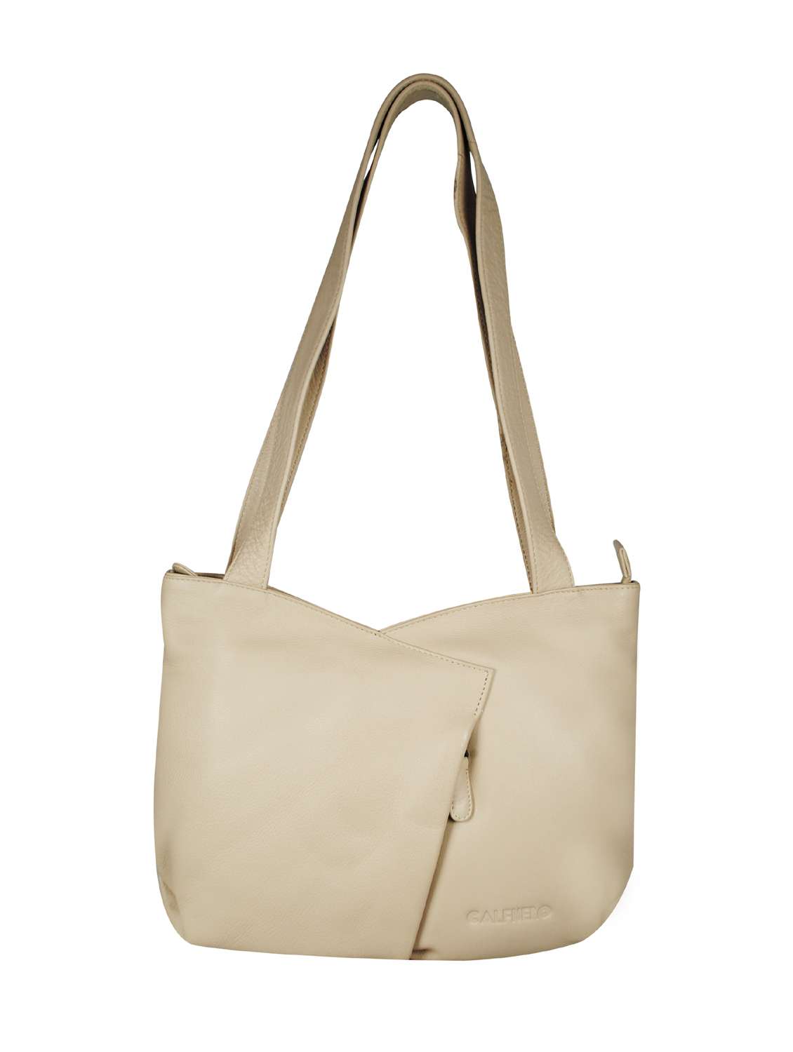beige solid regular sling bag - 18390550 -  Zoom Image - 0