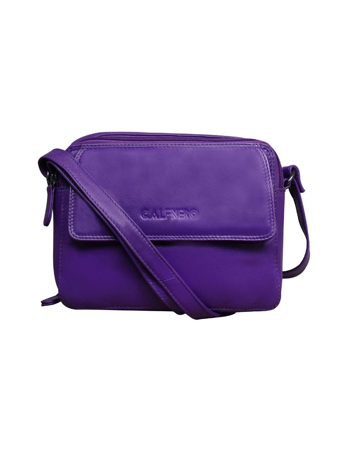 purple solid regular sling bag - 18390555 -  Zoom Image - 0