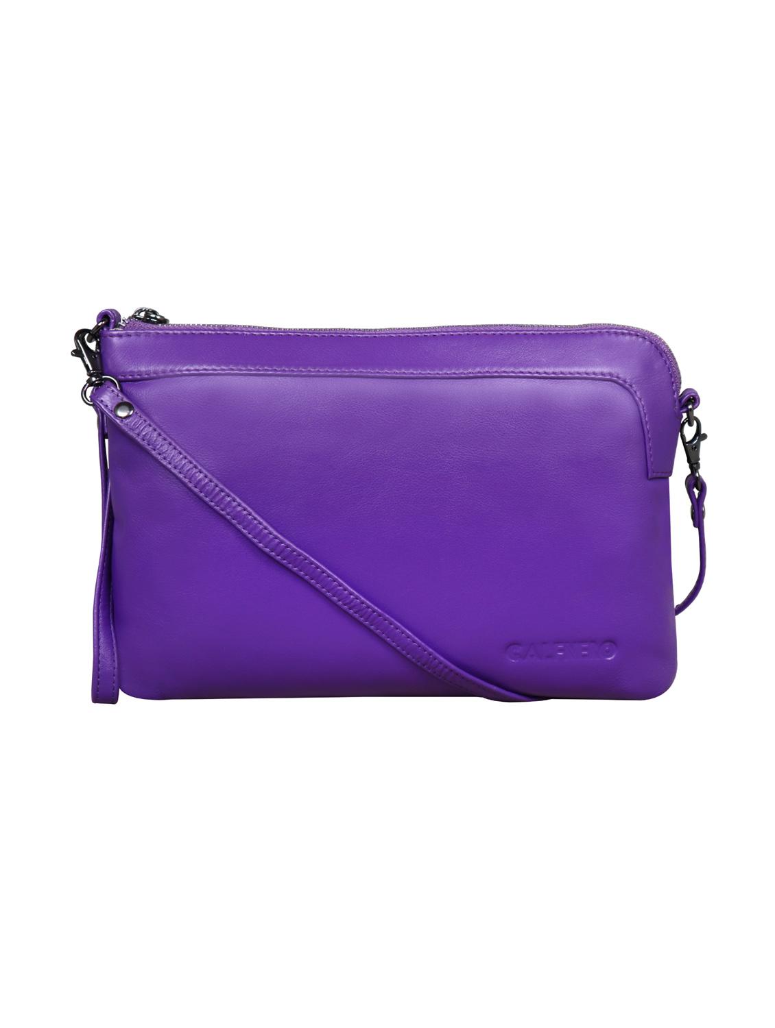 purple solid regular sling bag - 18390556 -  Zoom Image - 0