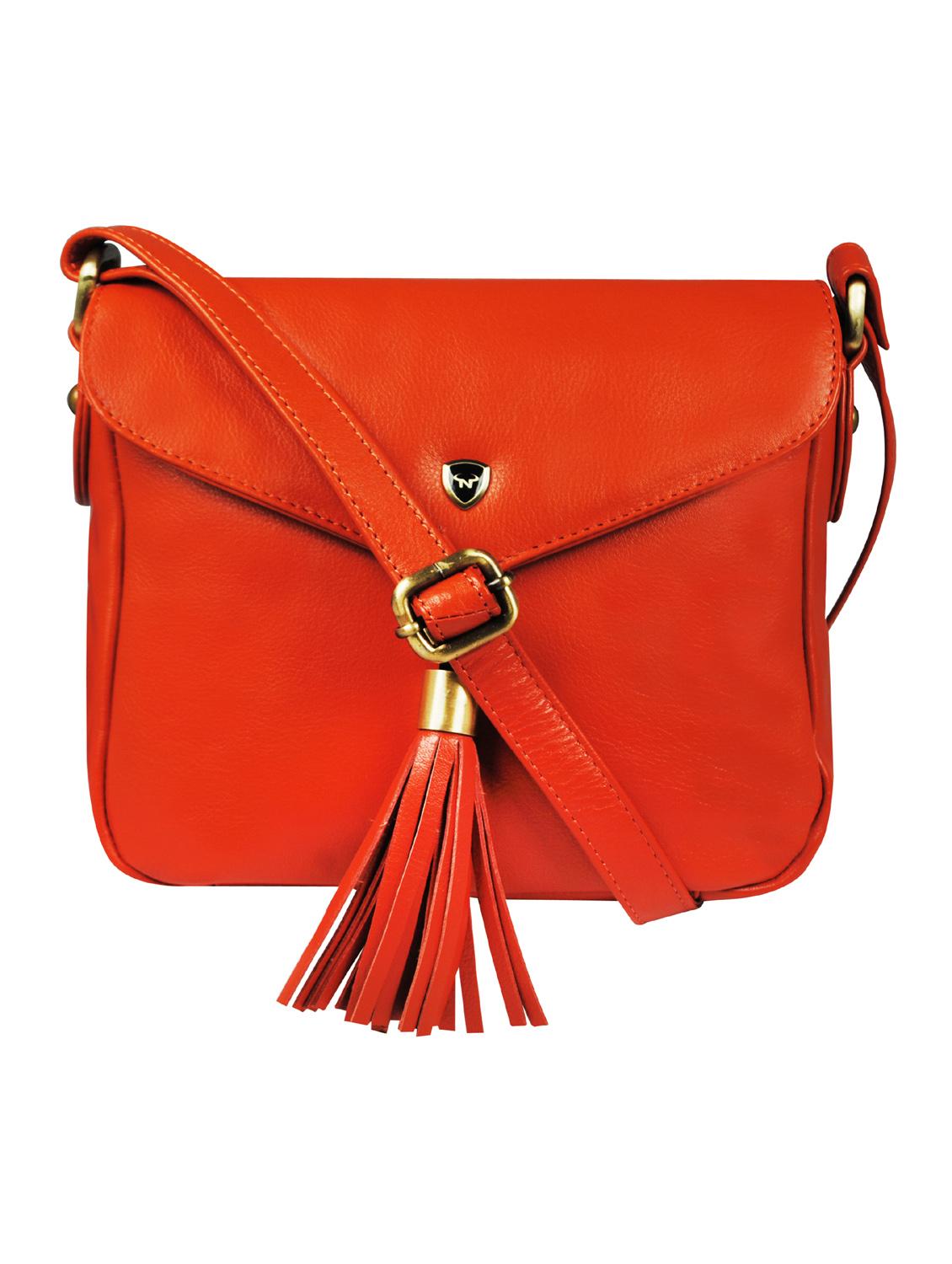 orange solid regular sling bag - 18390572 - Zoom Image - 0