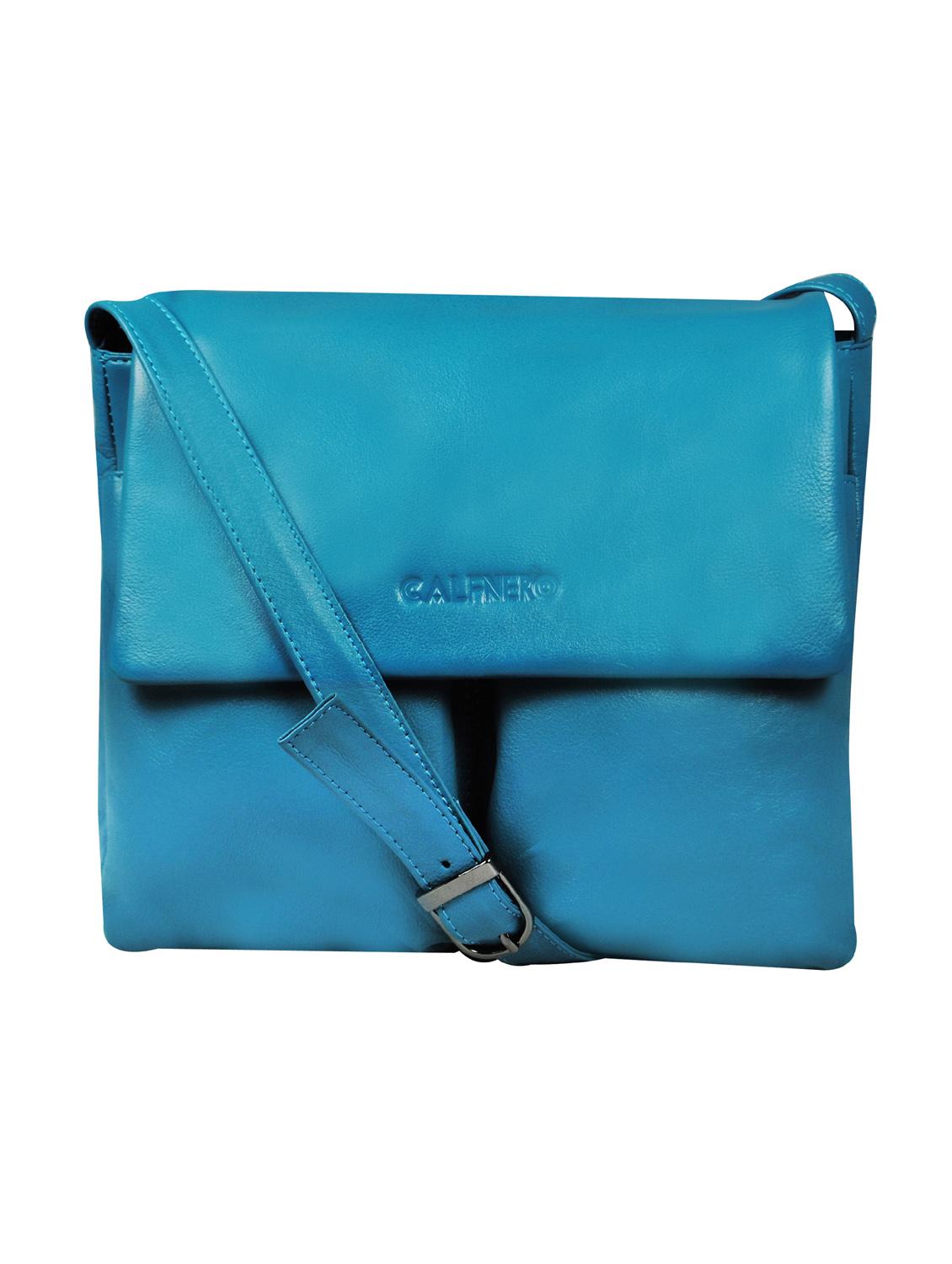blue solid regular sling bag - 18390575 - Zoom Image - 0