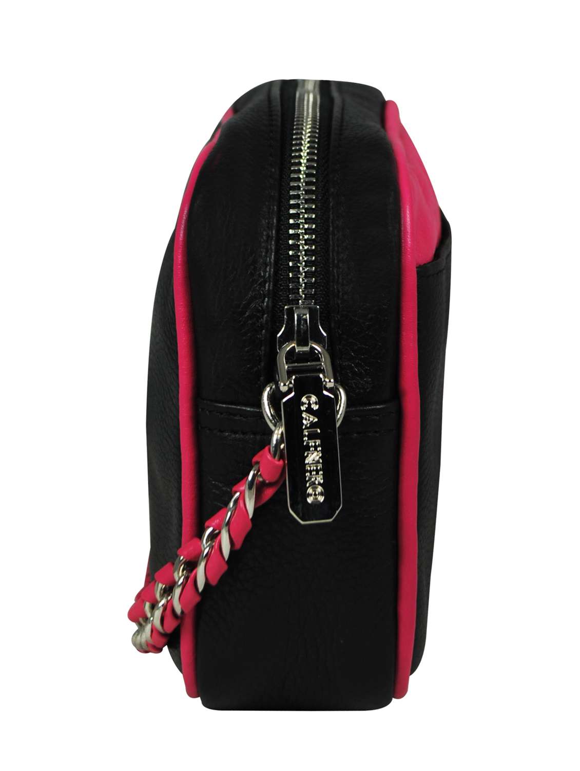 black color block regular sling bag - 18390596 -  Standard Image - 4