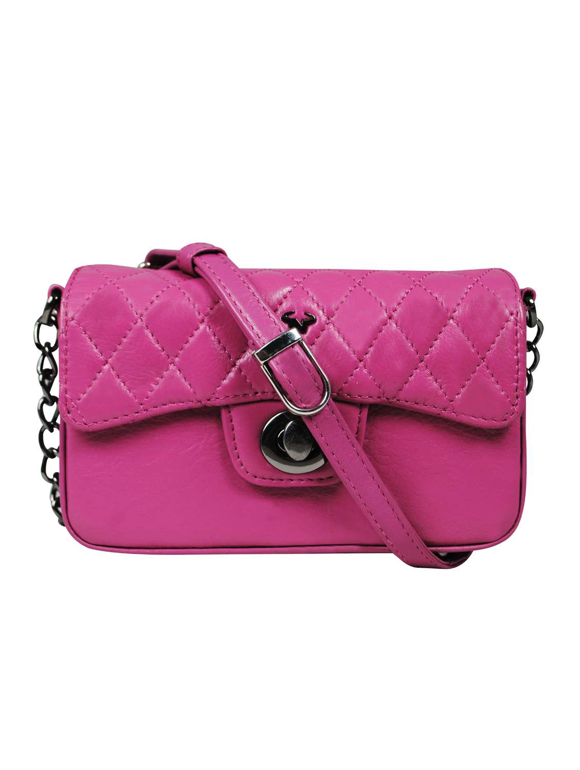 pink textured regular sling bag - 18390600 - Zoom Image - 0
