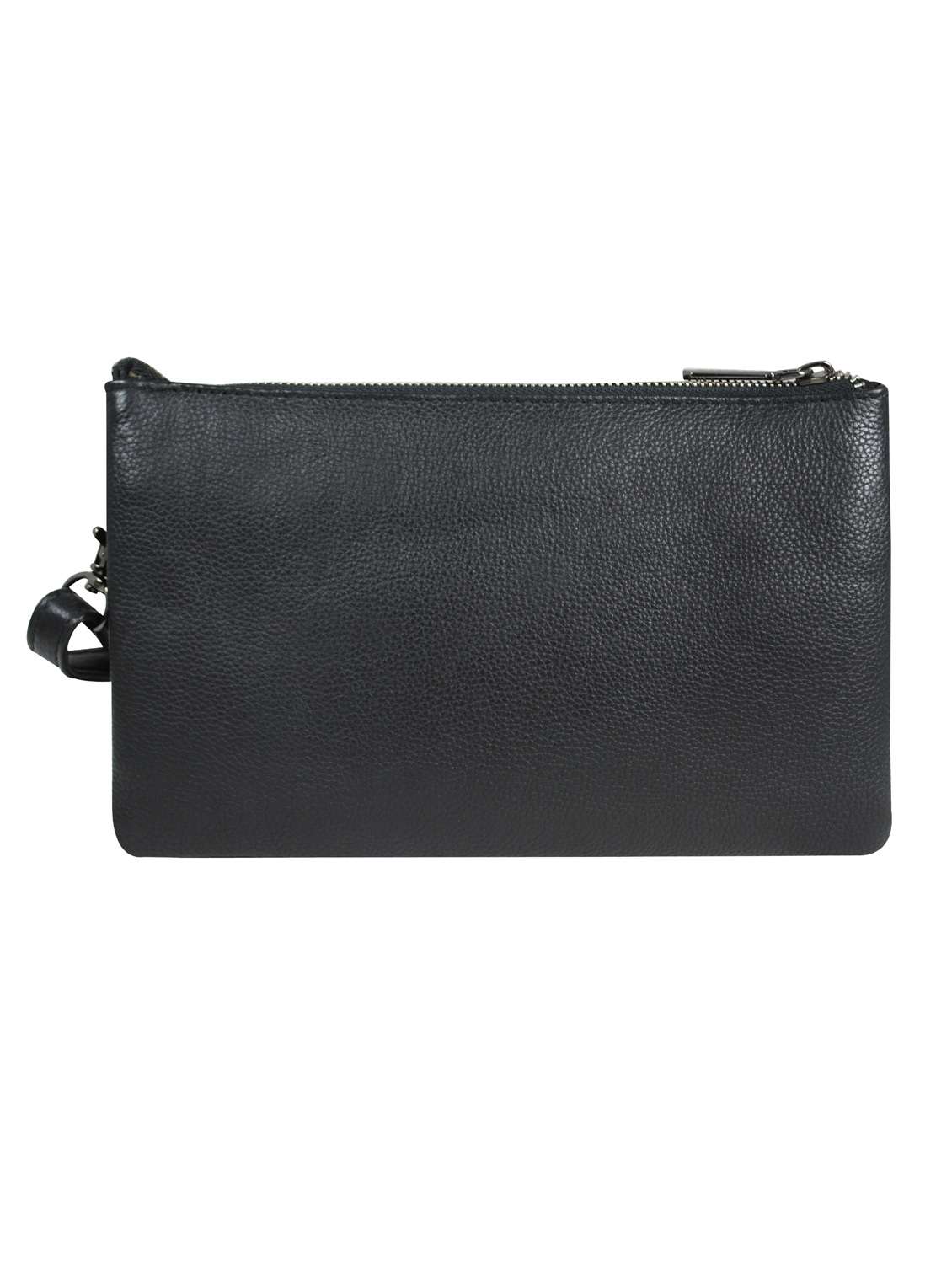 black textured regular sling bag - 18390606 -  Standard Image - 1